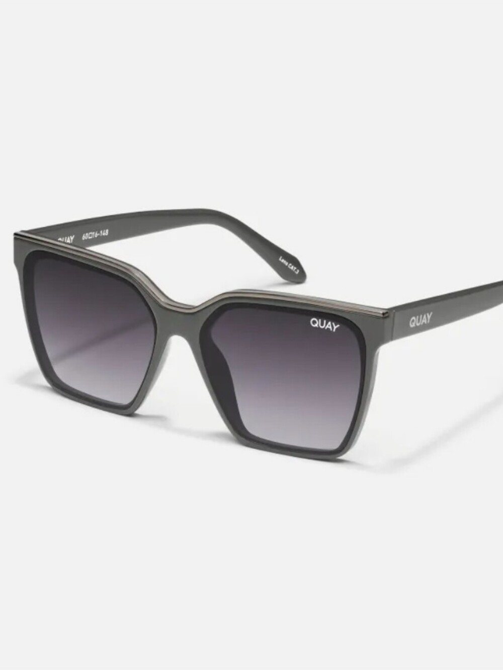 Quay Australia Level Up Sunglasses- Grey/Smoke